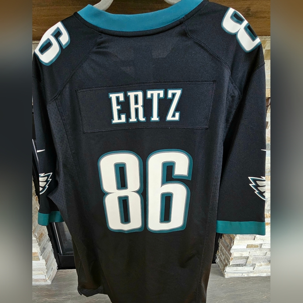 Philadelphia Eagles Men's Black NFL NIKE ON FIELD Jersey Zach Ertz #86 XL